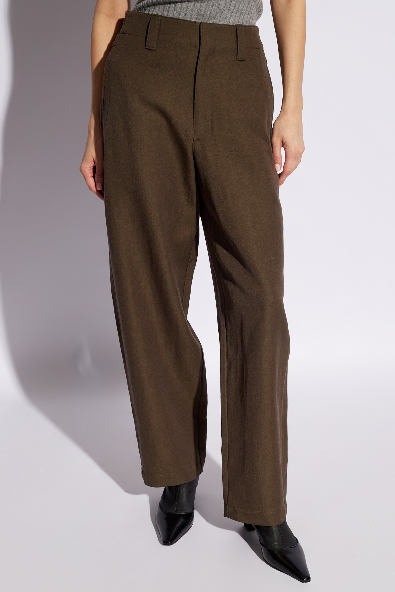 色々な lemaire high-rise cotton-shell trousers - パンツ